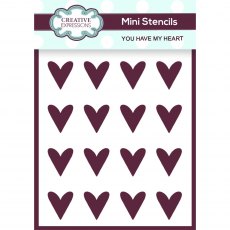 Creative Expressions Mini Stencil You Have My Heart | 4 x 3 inch