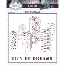 Creative Expressions Stencils By Andy Skinner City Of Dreams | 7 x 7 inch