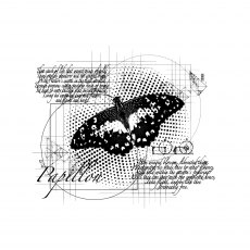 Creative Expressions Pre Cut Rubber Stamp by Andy Skinner Papillon Dreams