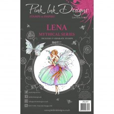 Pink Ink Designs Clear Stamp Lena | Set of 9