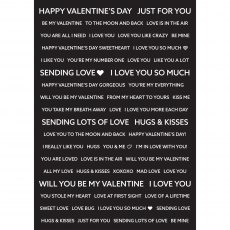 Creative Expressions Wordies Sentiment Sheets Be My Valentine | A5