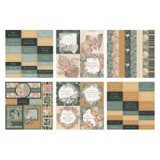 The Paper Boutique Modern Oasis 8 x 8 inch Embellishments Pad | 30 sheets