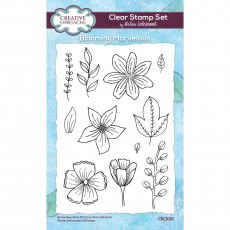 Creative Expressions Helen Colebrook Clear Stamp Set Blooming Marvelous | Set of 11