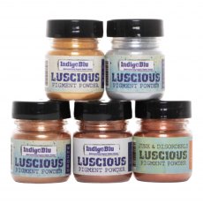 Indigoblu Luscious Pigment Powder Metallics Bundle | Set of 5