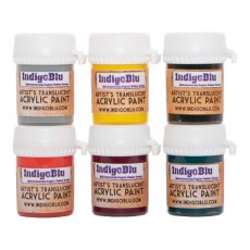 IndigoBlu Artists Translucent Acrylic Paint Kays Choice Bundle | Set of 6