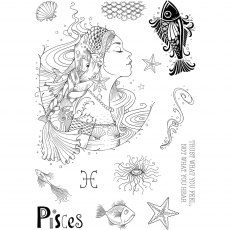 Pink Ink Designs Clear Stamp Pisces The Empath | Set of 13