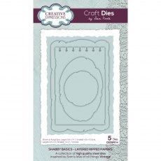 Creative Expressions Sam Poole Craft Die Shabby Basics Layered Ripped Papers | Set of 5