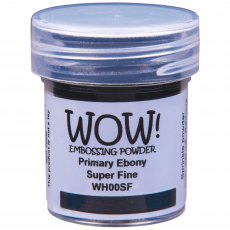 Wow Embossing Powder Primary Ebony Super Fine | 15ml