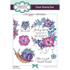 Creative Expressions Designer Boutique Clear Stamps Floral Delivery | Set of 7