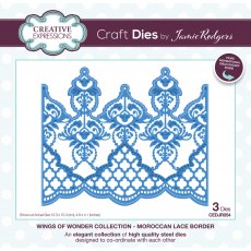 Jamie Rodgers Craft Die Wings of Wonder Collection Moroccan Lace Border | Set of 3
