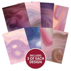 Hunkydory A4 Adorable Scorable Pattern Packs Marbled Agate | 24 sheets