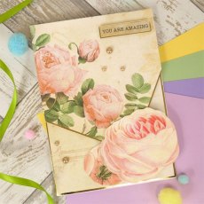 Hunkydory A4 Adorable Scorable Pattern Packs Vintage Roses  | 24 sheets
