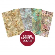 Hunkydory Essential Paper Packs World Maps | 24 sheets