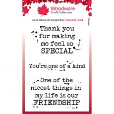 Woodware Clear Stamps Kind Words 3 | Set of 3