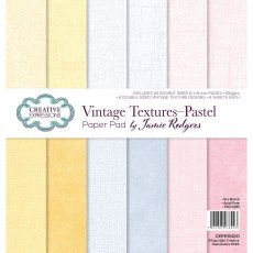 Jamie Rodgers 8 x 8 inch Paper Pad Vintage Textures Pastel | 24 Sheets