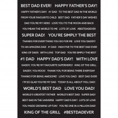 Creative Expressions Wordies Sentiment Sheets Best Dad | A5