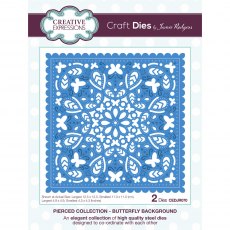 Jamie Rodgers Craft Die Pierced Collection Butterfly Background | Set of 2