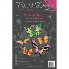 Pink Ink Designs Clear Stamp Winging It | Set of 10