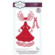 Sue Wilson Craft Dies Festive Collection Christmas Angel 2023 | Set of 5