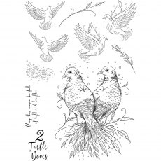 Pink Ink Designs Clear Stamp Two Turtle Doves | Set of 10