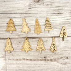 Hunkydory Laser Cut Shapes Christmas Trees | Set of 45
