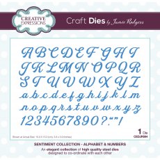 Jamie Rodgers Craft Die Sentiments Collection Alphabet & Numbers
