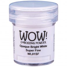 Wow Embossing Powder Opaque Bright White Super Fine | 15ml