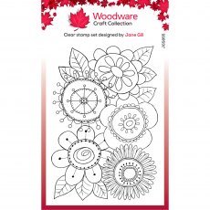 Woodware Clear Stamps Petal Doodles All Bunched Up