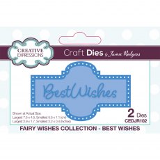 Jamie Rodgers Craft Die Fairy Wishes Collection Best Wishes | Set of 2