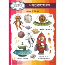 Creative Expressions Jane's Doodles Clear Stamps Have A Blast | Set of 20