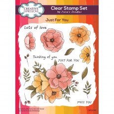 Creative Expressions Jane's Doodles Clear Stamps Just For You | Set of 15