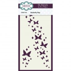 Creative Expressions Stencil by Jamie Rodgers Butterfly Ray | 4 x 8 inch