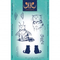 Katkin Krafts Clear Stamp Bumblebee Cat | Set of 9