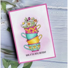 Creative Expressions Jane's Doodles Clear Stamps Tea-riffic | Set of 15