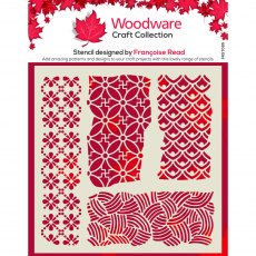 Woodware Stencil Organic | 6 in x 6 inch
