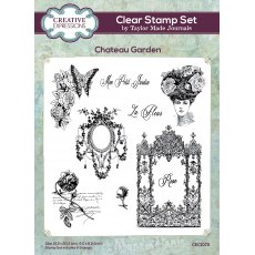 Creative Expressions Taylor Made Journals Clear Stamp Set Chateau Garden | Set of 9