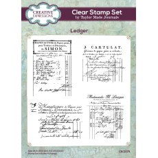 Creative Expressions Taylor Made Journals Clear Stamp Set Ledger | Set of 4