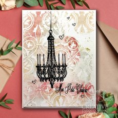 Creative Expressions Stencil by Taylor Made Journals Fleur-de-lis Elegance | 6 x 8 inch