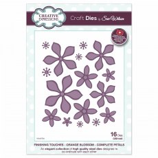 Sue Wilson Craft Dies Finishing Touches Collection Orange Blossom Complete Petals | Set of 16