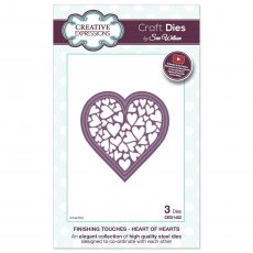Sue Wilson Craft Dies Finishing Touches Collection Heart of Hearts | Set of 3