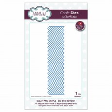 Sue Wilson Craft Dies Clean and Simple Collection Zig Zag Border
