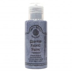 Cosmic Shimmer Sparkle Fabric Paint Victorian Silver | 50ml