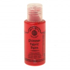 Cosmic Shimmer Fabric Paint Strawberry Fire | 50ml