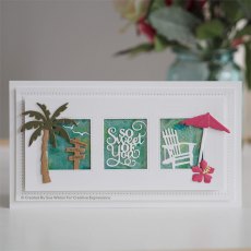 Sue Wilson Craft Dies Tropical Collection Island Paradise | Set of 6