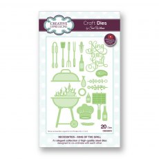 Sue Wilson Craft Dies Necessities Collection King Of The Grill | Set of 20