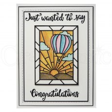Sue Wilson Craft Dies Stained Glass Collection  Hot Air Balloon