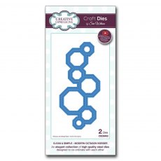 Sue Wilson Craft Dies Clean and Simple Collection Modern Octagon Border | Set of 2