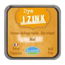 Aladine Izink Dye Ink Pad Honey | 5cm x 5cm