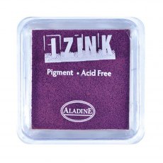 Aladine Izink Pigment Ink Pad Dark Purple | 8cm x 8cm