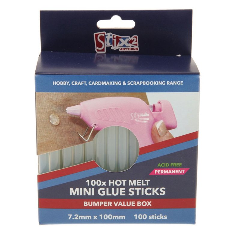 Stix2 Hot Melt Glue Sticks | Pack of 100